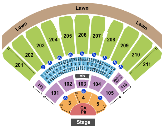 White River Amphitheatre Suicideboys Seating Chart